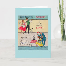 Vintage Fars dag-kort till Hubby Kort