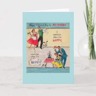 Vintage Fars dag-kort till Hubby Kort