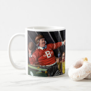 Vintage Fars dag, Sport Fotbollspappa och son Kaffemugg