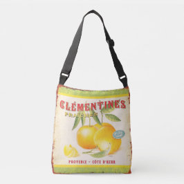 Vintage Färsk Fransk klementiner Axelväska