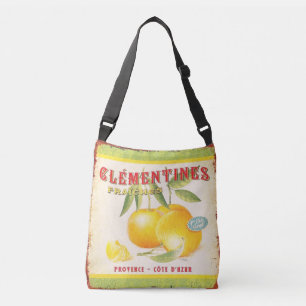 Vintage Färsk Fransk klementiner Axelväska