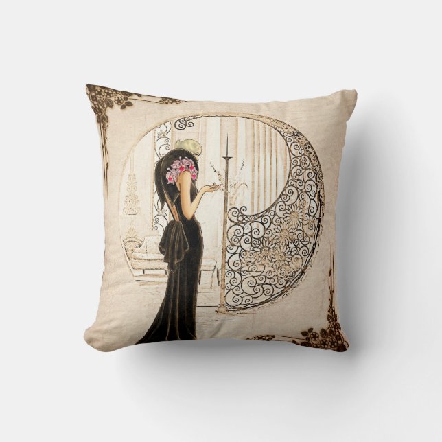 Vintage Fashionista_Velvet Gown_1933 Kudde (Framsida)