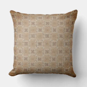Vintage Fäst brun kvadrat Lagrar Kudde