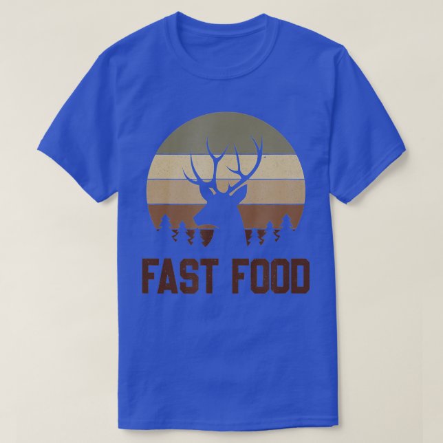 Vintage Fast Food Hunter  Deer Hunting  T Shirt (Design framsida)