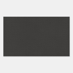 Vintage Faux Leather Rektangulärt Klistermärke