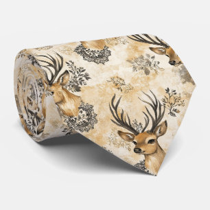 Vintage Fawn & Floral Woodland-mönster (8) Slips
