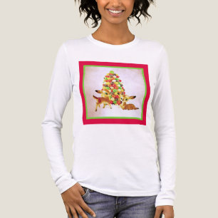 Vintage Fawns by GumDrop Julgran Plus Storlek T Shirt