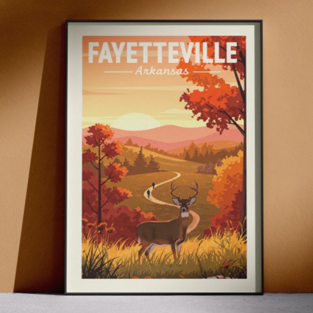 Vintage Fayetteville Arkansas Poster (Skapare uppladdad)