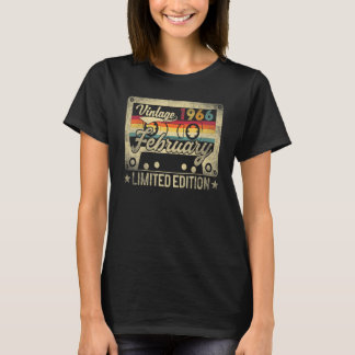 Vintage februari 1966, 57:e födelsedagen t shirt