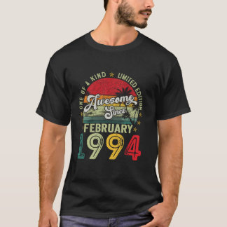 Vintage februari 1994 30 år gammal 30års födelseda t shirt