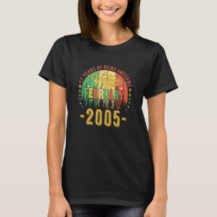 Vintage februari 2005 17[C} födelsedag 17 år T Shirt