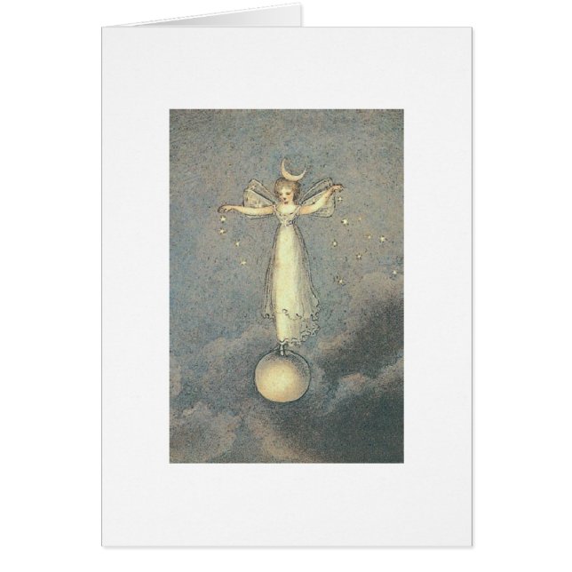 Vintage - felika bestänkandestjärnor, hälsningskort (Framsidan)