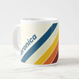 Vintage Fem Streck med Namn Jumbo Mugg