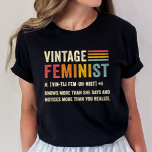 Vintage feministiskt definitionsteam, Retro Grunge T Shirt