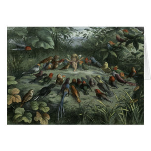 Vintage - fen förar Songbirds, Hälsningskort