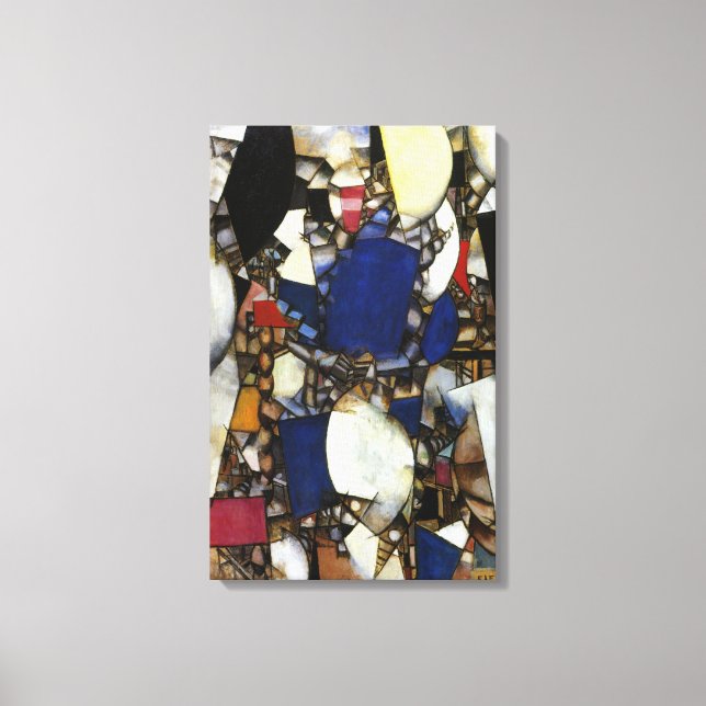 Vintage Fernand Leger Woman in Blue Canvastryck (Framsida)