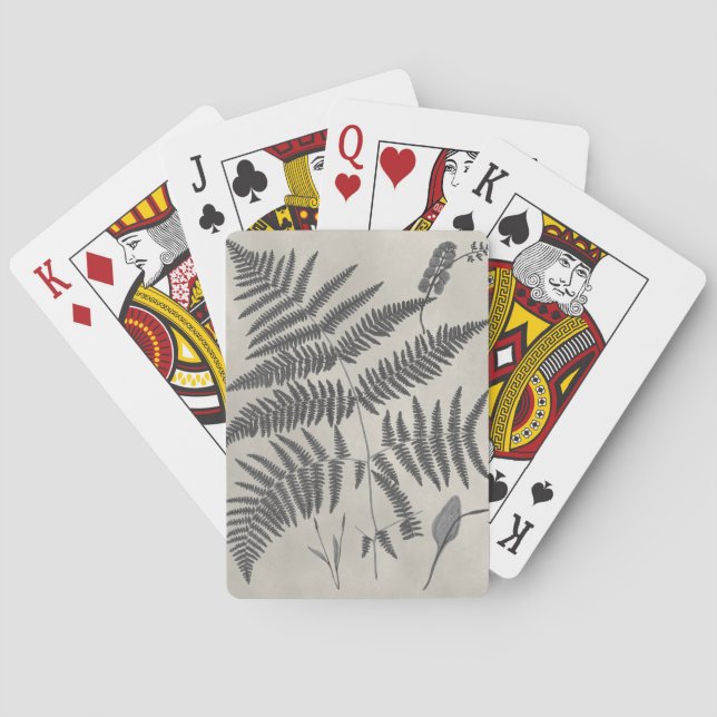 Vintage Ferns Casinokort (Baksidan)