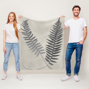 Vintage Ferns Fleecefilt