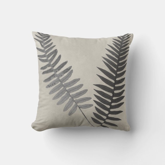 Vintage Ferns Kudde (Framsida)