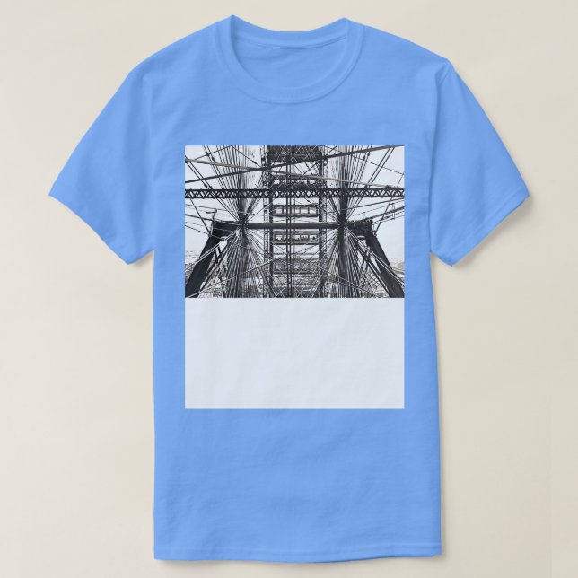 Vintage Ferris Wheel T Shirt (Design framsida)