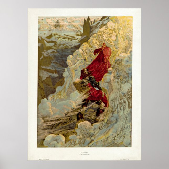 Vintage Fervaal, opera av Vincent d'Indy Poster (Framsidan)