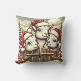 Vintage Festive Peeking-getter Kudde