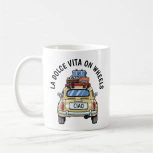 Vintage Fiat-bil Kaffemugg
