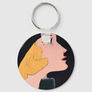 Vintage fick looken Keychain Nyckelring