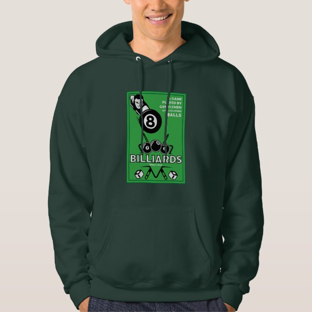 Vintage fickbiljard hoodie (Framsida)