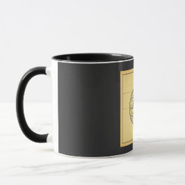 Vintage fickur ritningstryck mugg