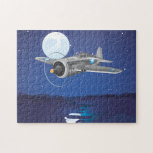 Vintage fighter Aircraft Pussel