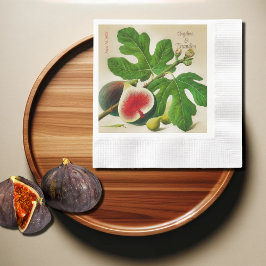 Vintage figs bröllop pappersservett
