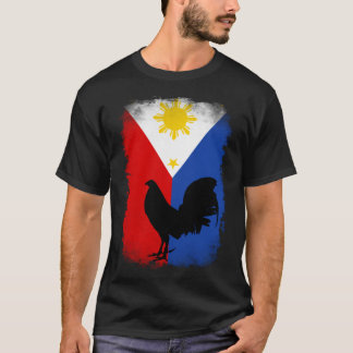Vintage Filipino Philippines flag game fowl rooste T Shirt
