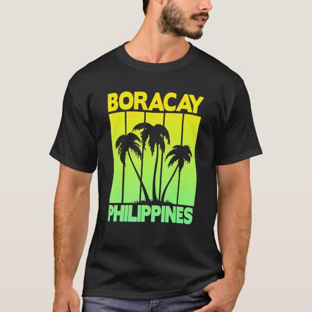 Vintage Filippinerna Boracay 1 T Shirt (Framsida)