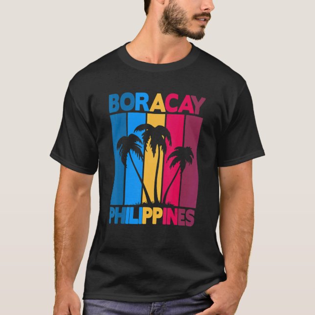 Vintage Filippinerna Boracay T Shirt (Framsida)