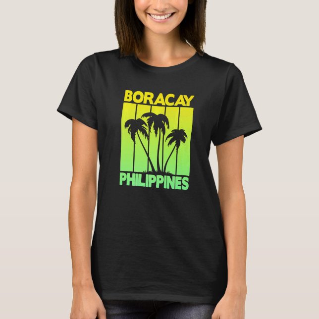 Vintage Filippinerna Boracay T Shirt (Framsida)