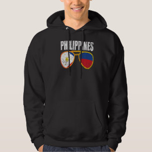 Vintage Filippinerna Filipino Flagga Pride Filippi Hoodie
