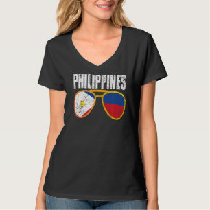 Vintage Filippinerna Filipino Flagga Pride Filippi T Shirt