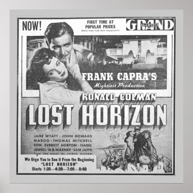 Vintage Film Advert för Ronald Colman Poster (Framsidan)