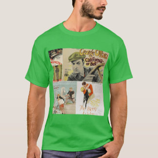 Vintage film bildmontage 5 rolig t shirt