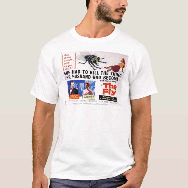 "Vintage film poster-The Fly" Tee (Framsida)