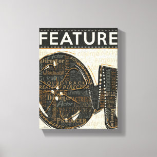 Vintage Film Reel Canvastryck