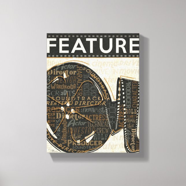 Vintage Film Reel Canvastryck (Framsida)