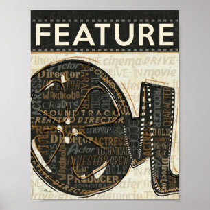 Vintage Film Reel Poster