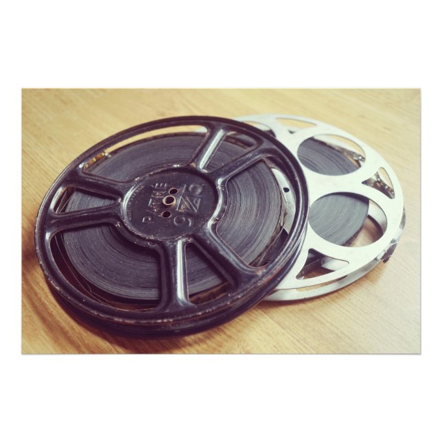 Vintage Filmfilm Fototryck (Framsidan)