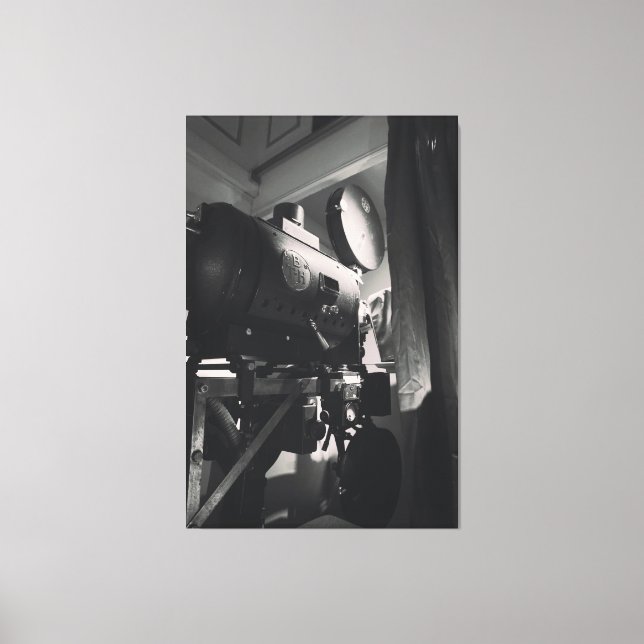 Vintage filmkamera Fotografiskt tryck (Framsida)
