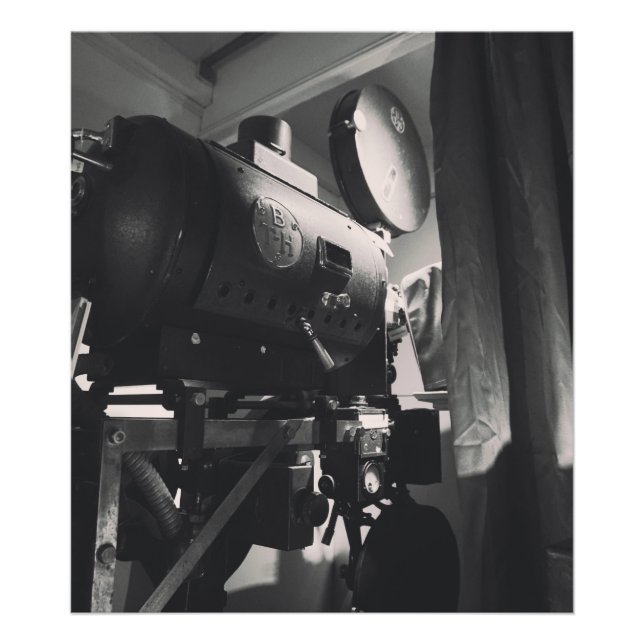 Vintage filmkamera Fotografiskt tryck (Framsidan)