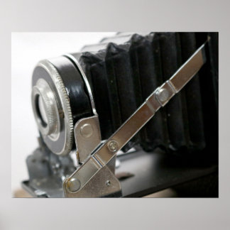 Vintage Filmkamera med Bellows Close-Up 16x20 Poster