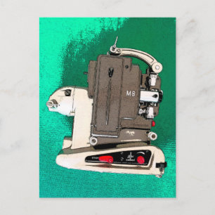 Vintage-filmprojektor Vykort