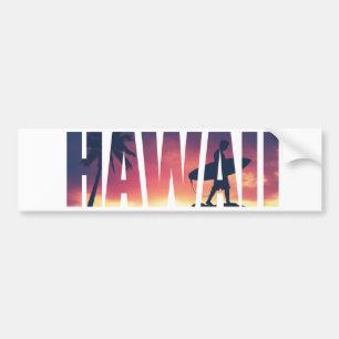 Vintage filtrerad Hawaii vykort Bildekal